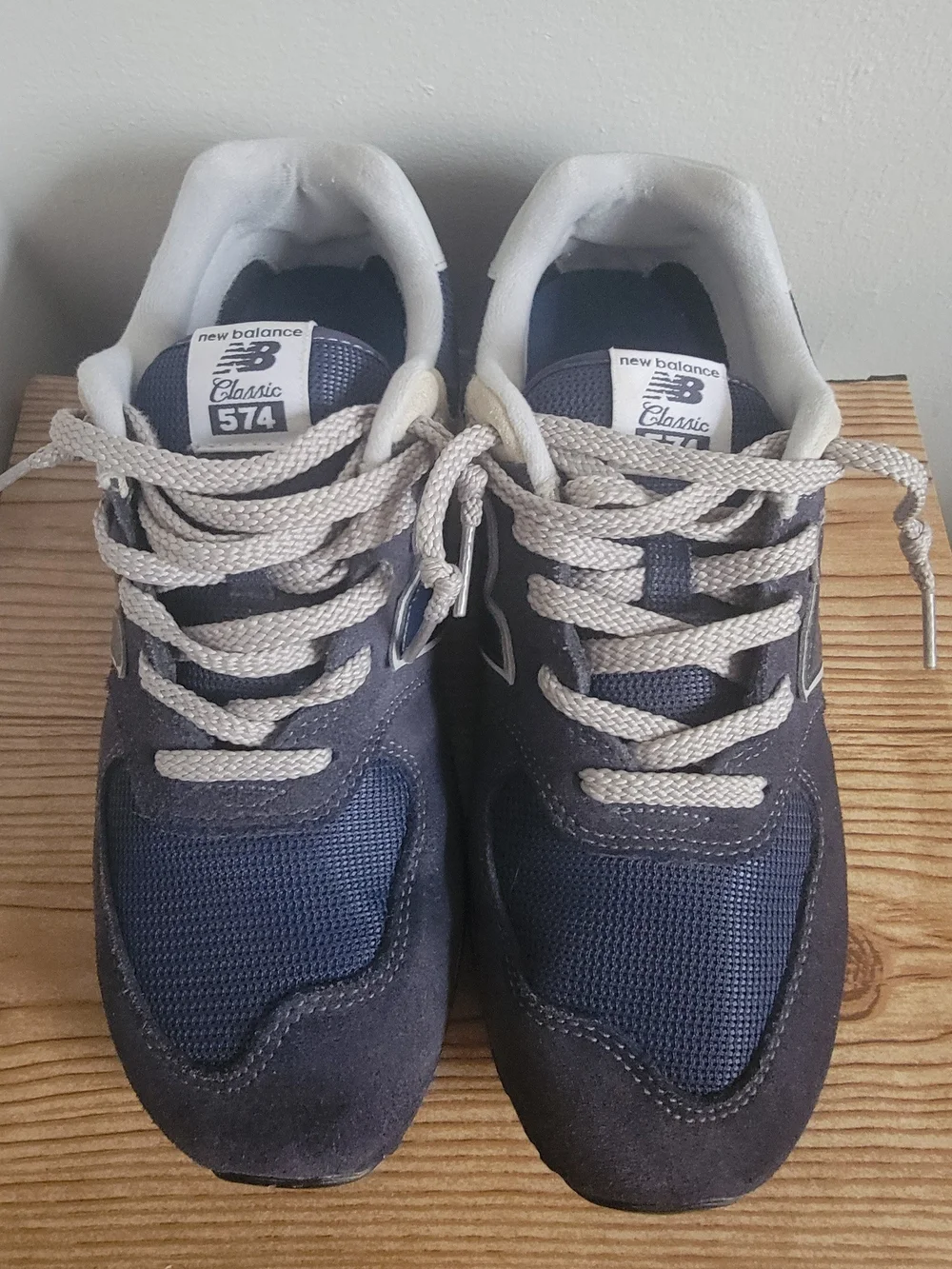 New Balance Classic 574 Men's Navy and Gray Sneakers